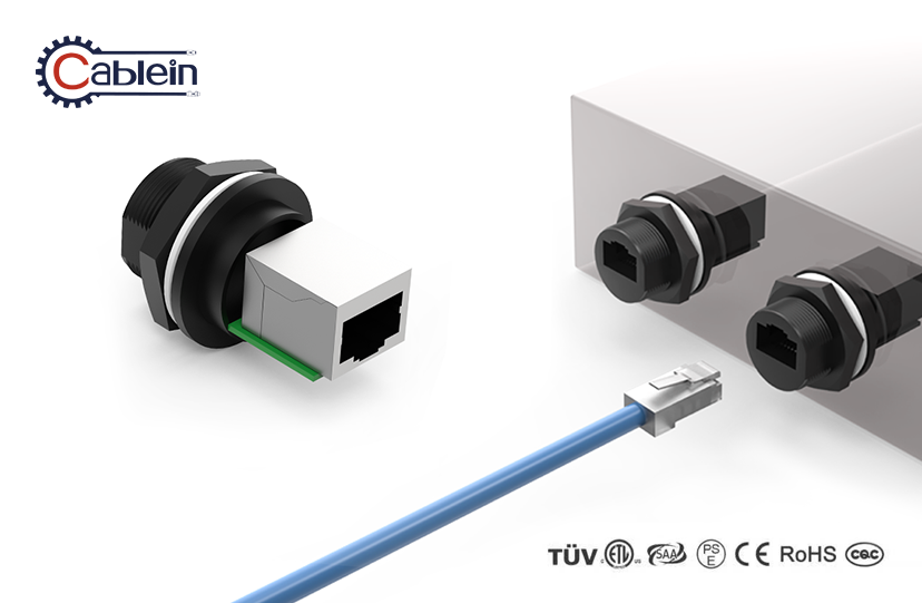 RJ45 Straight Waterproof Connector